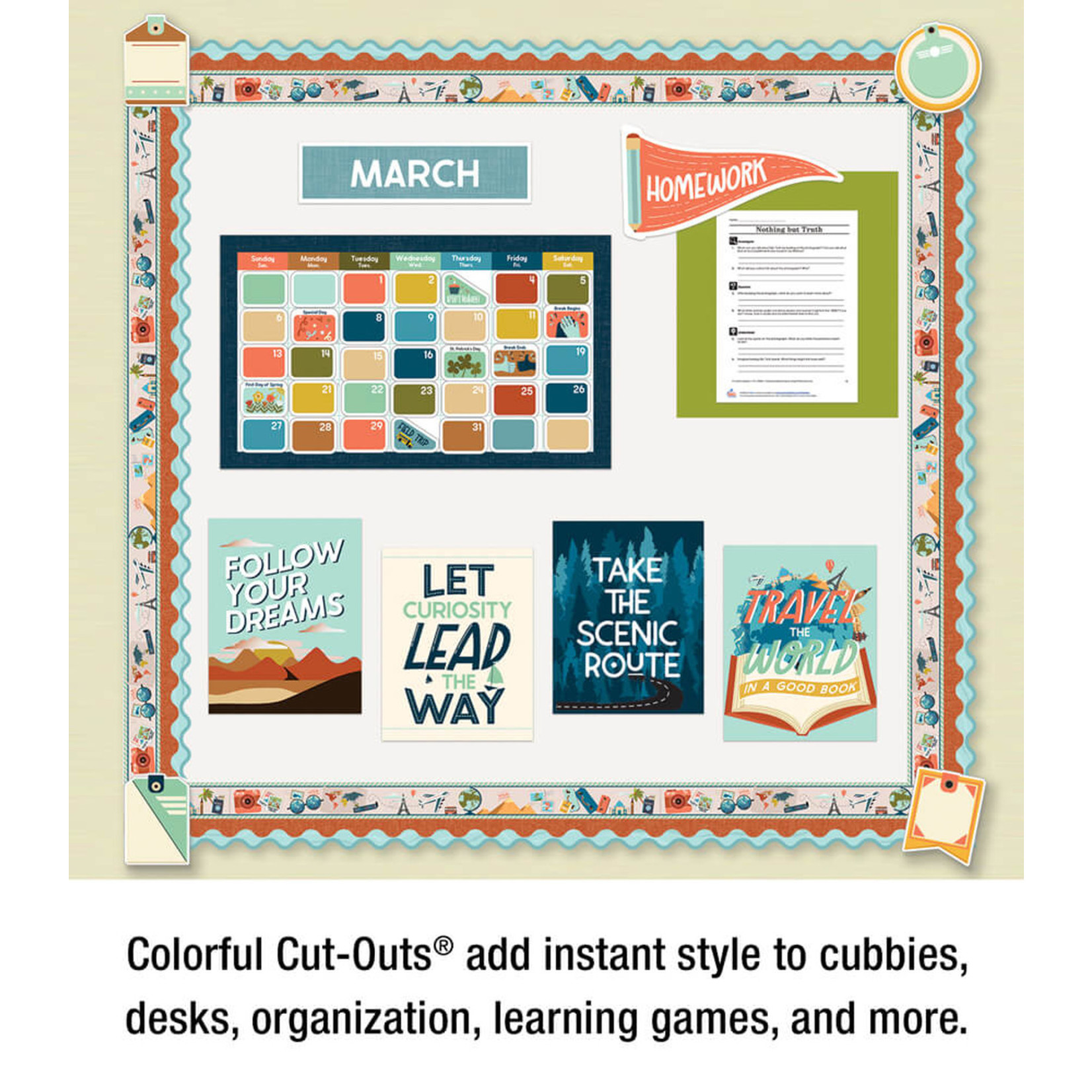 CARSON DELLOSA PUBLISHING CO Travel Tags Cut-Outs