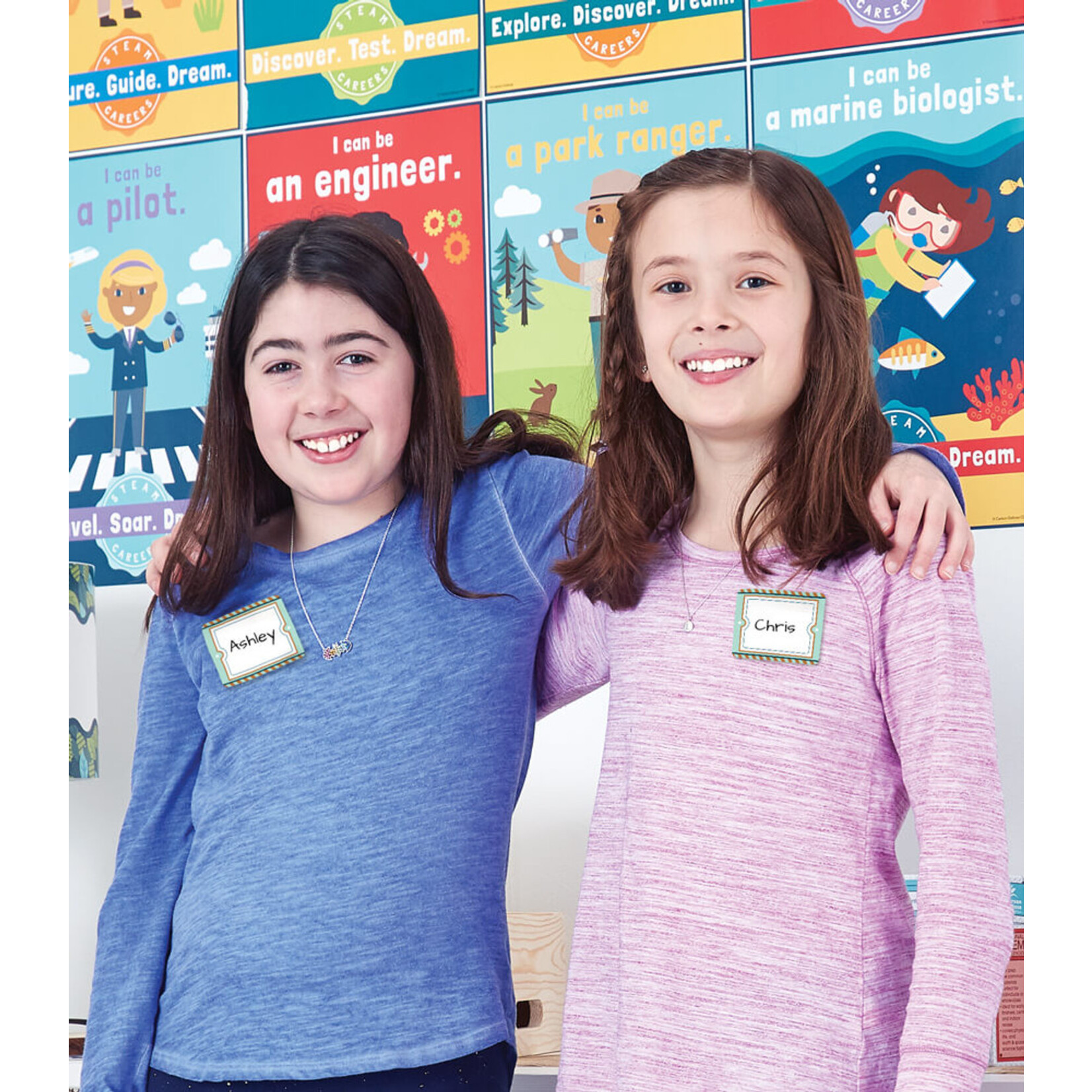 CARSON DELLOSA PUBLISHING CO Let's Explore Name Tags