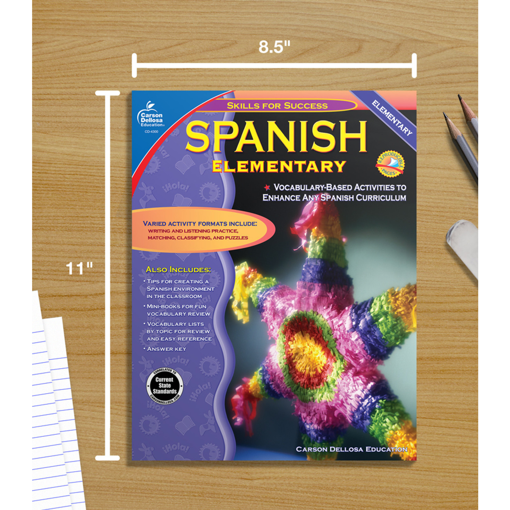 CARSON DELLOSA PUBLISHING CO Skills for Success Spanish Resource Book Grade K-5 Paperback