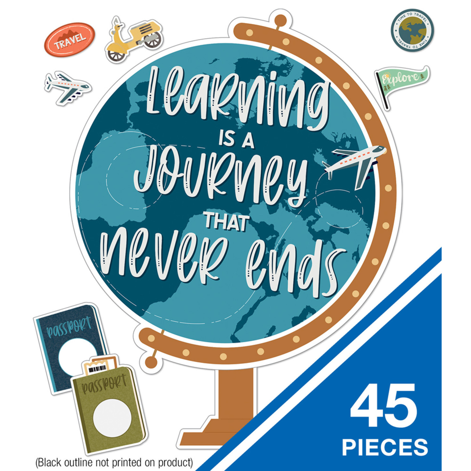 CARSON DELLOSA PUBLISHING CO Learning Is a Journey Bulletin Board Set