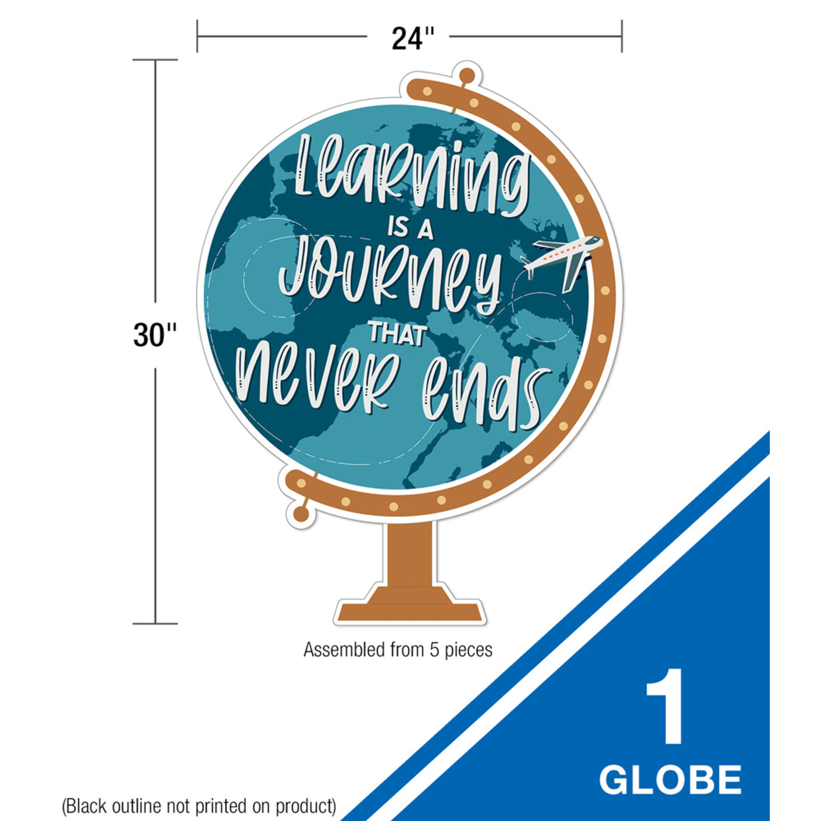 CARSON DELLOSA PUBLISHING CO Learning Is a Journey Bulletin Board Set