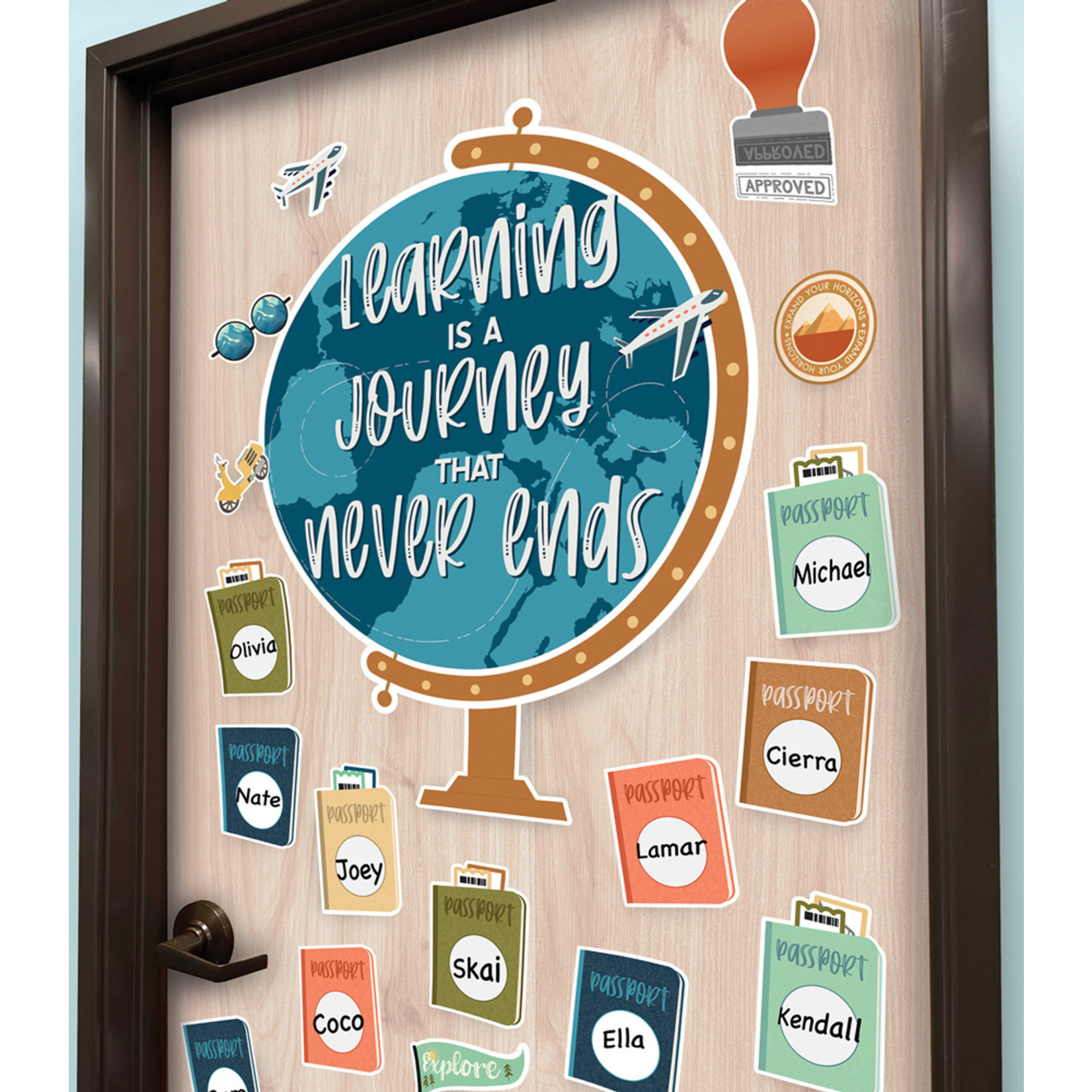 CARSON DELLOSA PUBLISHING CO Learning Is a Journey Bulletin Board Set