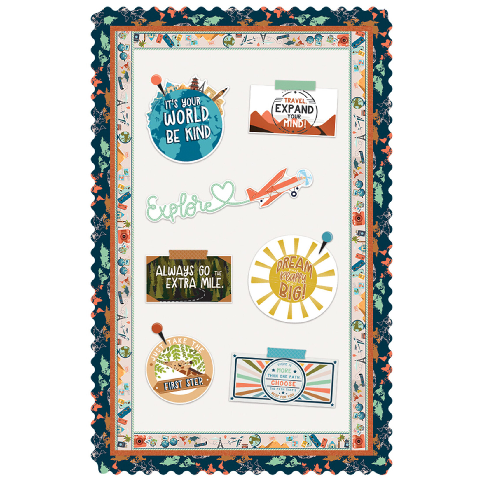 CARSON DELLOSA PUBLISHING CO Let's Explore Straight Borders