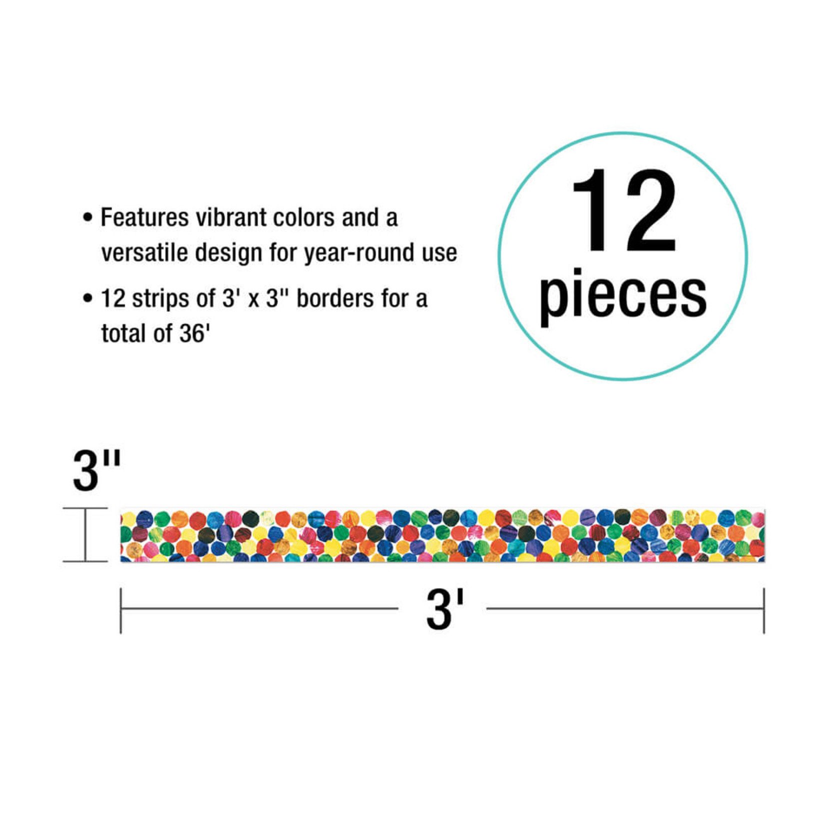 CARSON DELLOSA PUBLISHING CO The Very Hungry Caterpillar™ Dots Straight Borders
