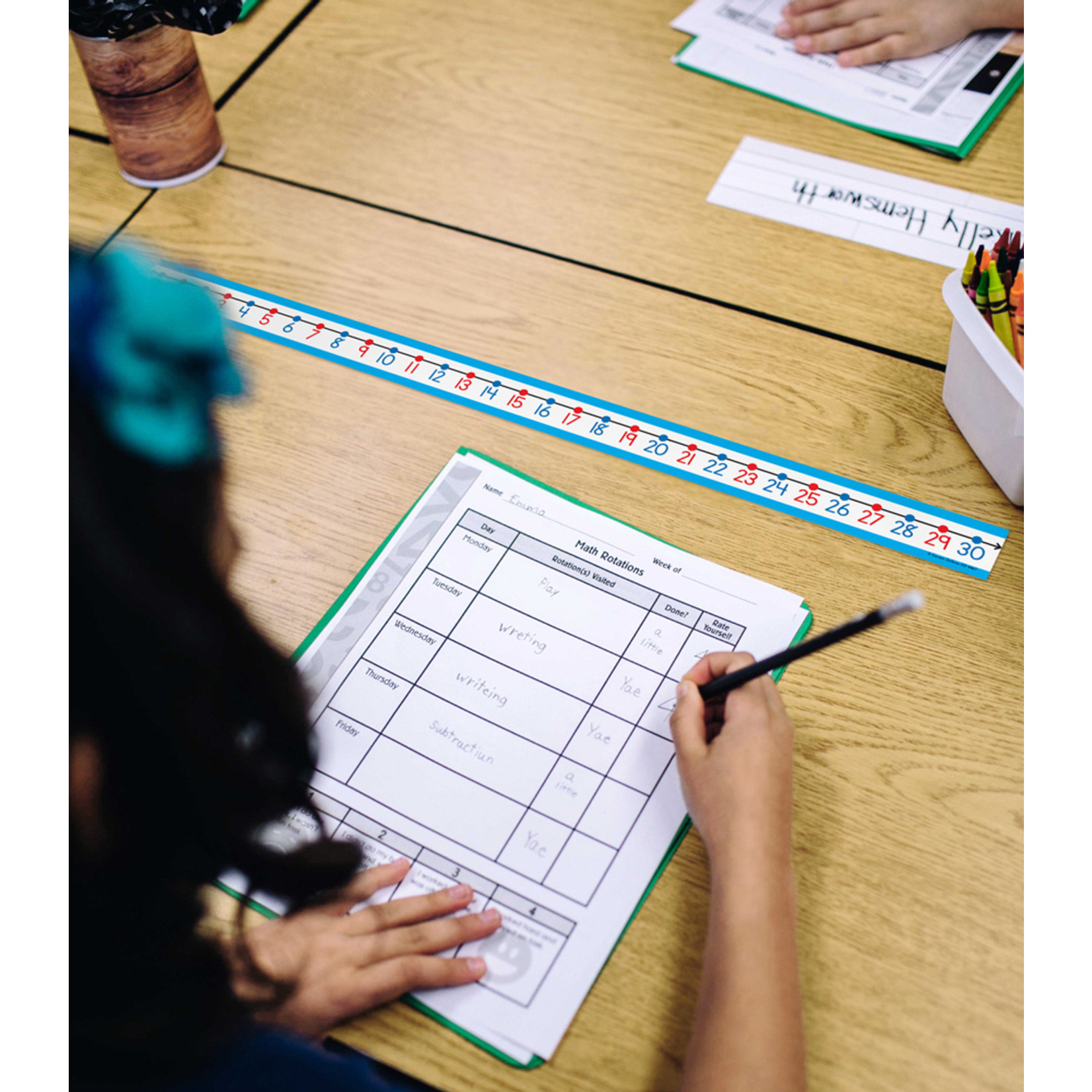 CARSON DELLOSA PUBLISHING CO 0 to 30 Student Number Lines Manipulative Grade K-3