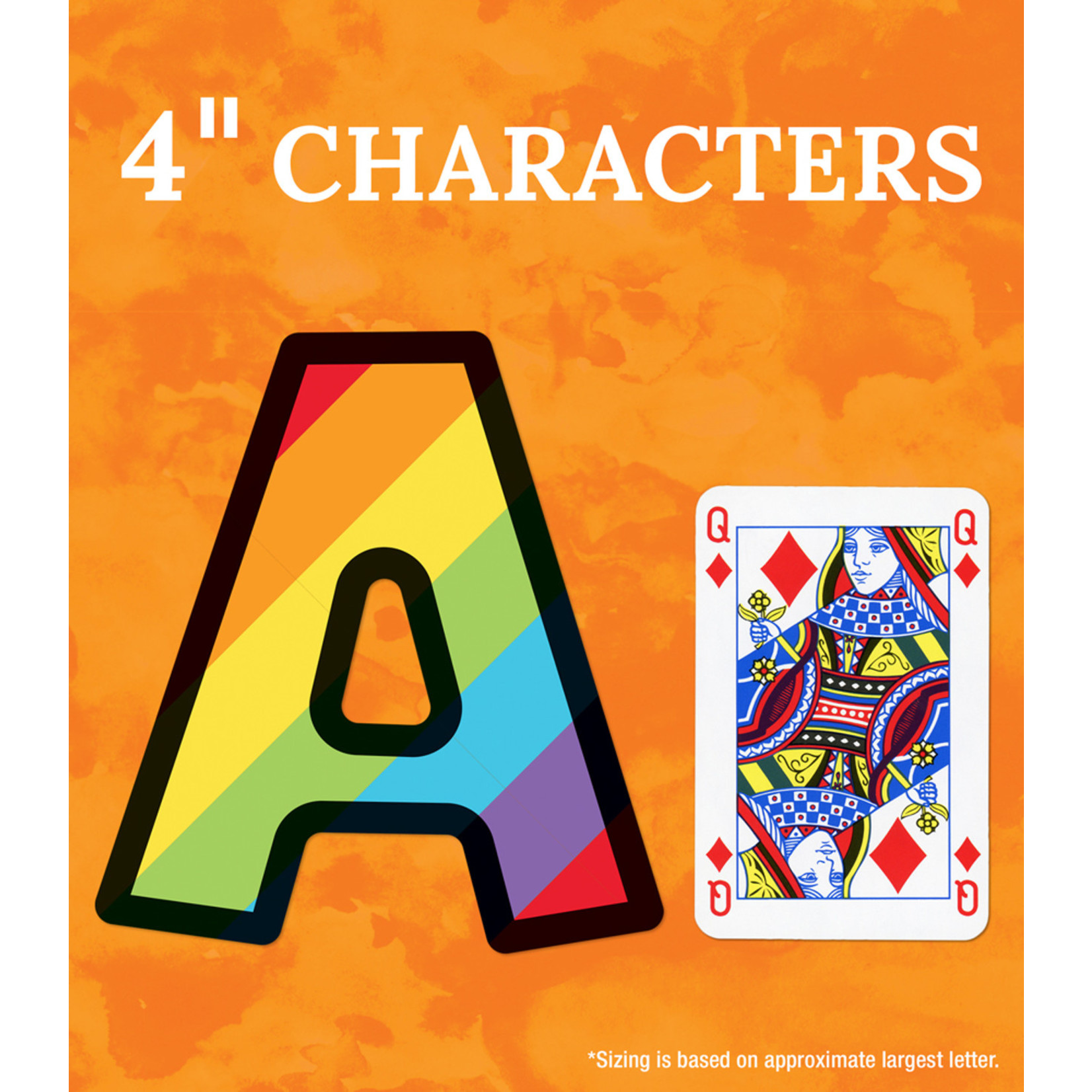 CARSON DELLOSA PUBLISHING CO Rainbow Stripe Combo Pack EZ Letters