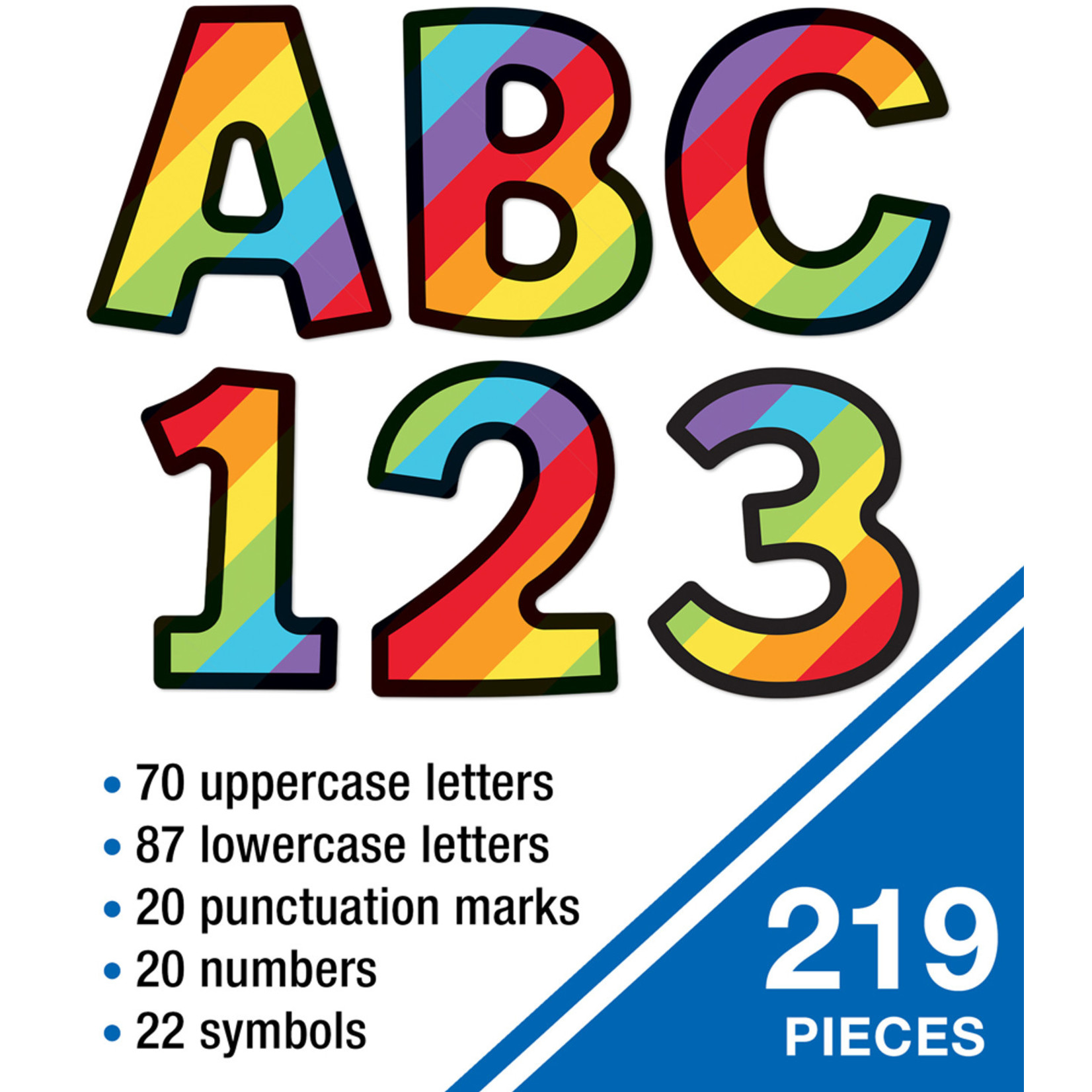 CARSON DELLOSA PUBLISHING CO Rainbow Stripe Combo Pack EZ Letters