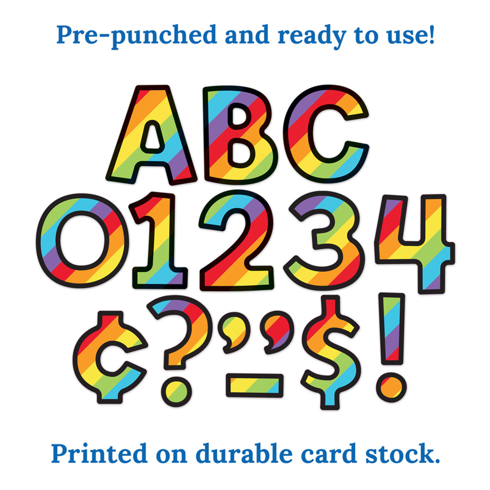 CARSON DELLOSA PUBLISHING CO Rainbow Stripe Combo Pack EZ Letters