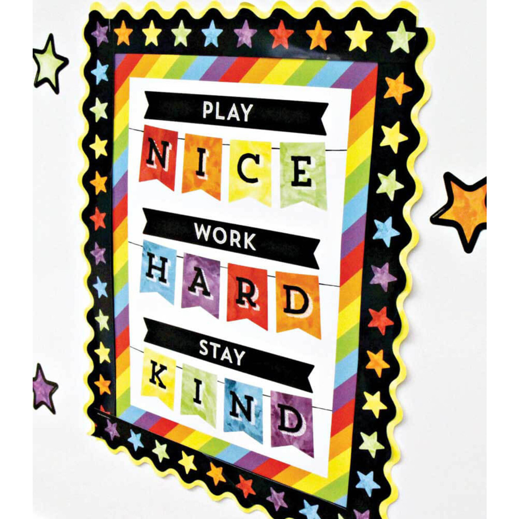 CARSON DELLOSA PUBLISHING CO Play Nice Work Hard Stay Kind Chart