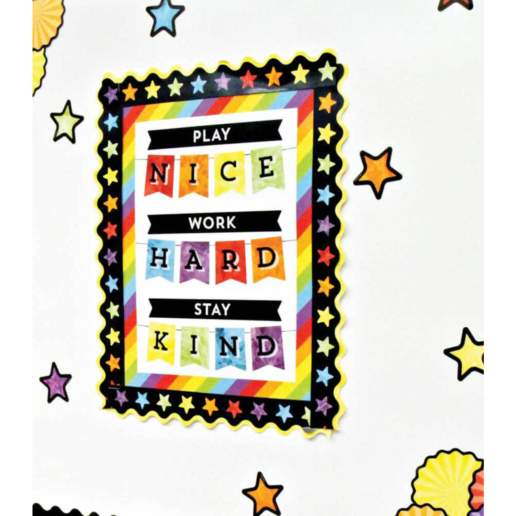 CARSON DELLOSA PUBLISHING CO Play Nice Work Hard Stay Kind Chart
