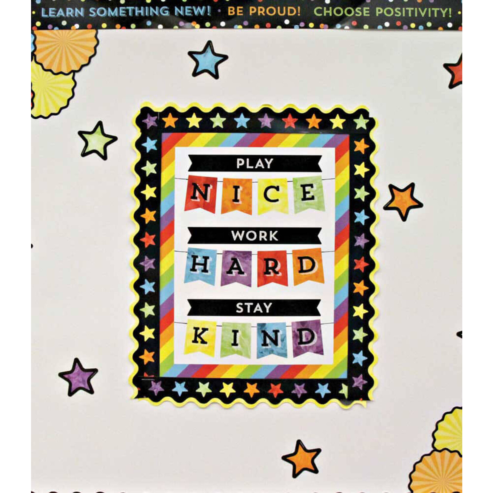 CARSON DELLOSA PUBLISHING CO Play Nice Work Hard Stay Kind Chart
