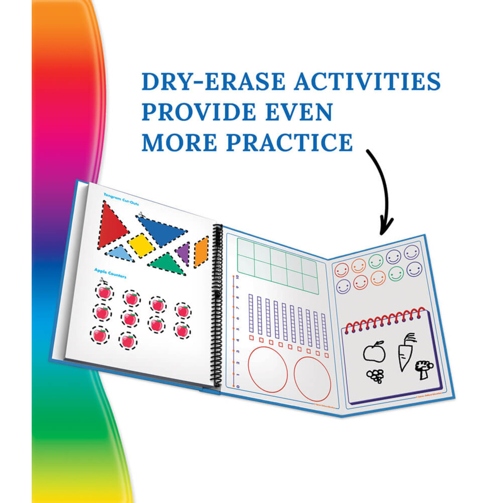 CARSON DELLOSA PUBLISHING CO Spectrum Hands-On Math Workbook Grade K