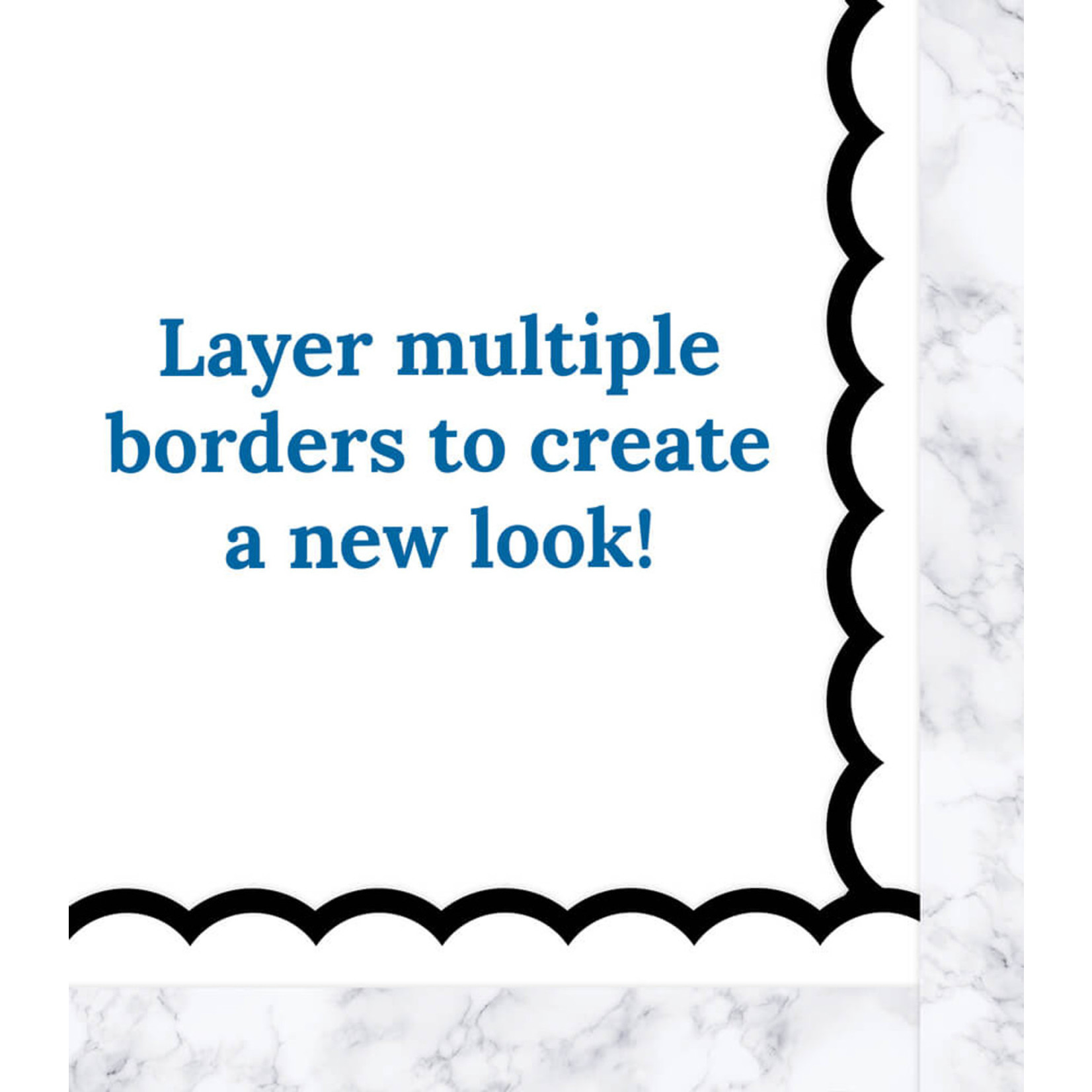 CARSON DELLOSA PUBLISHING CO School Girl: Simply Boho Marble Straight Borders