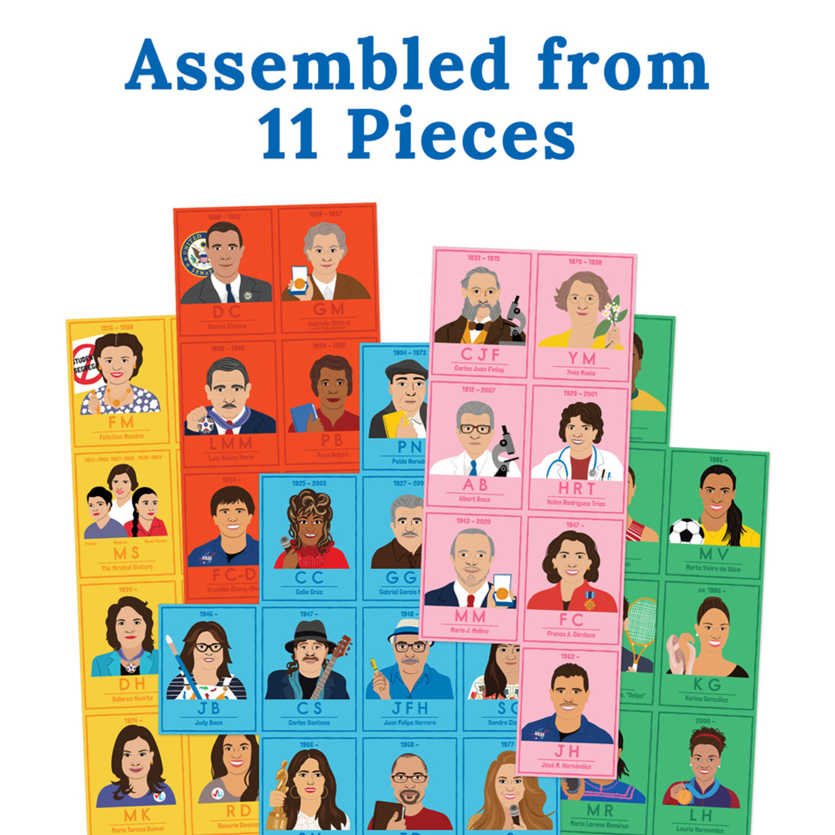 CARSON DELLOSA PUBLISHING CO Amazing People: Latino Legends Bulletin Board Set