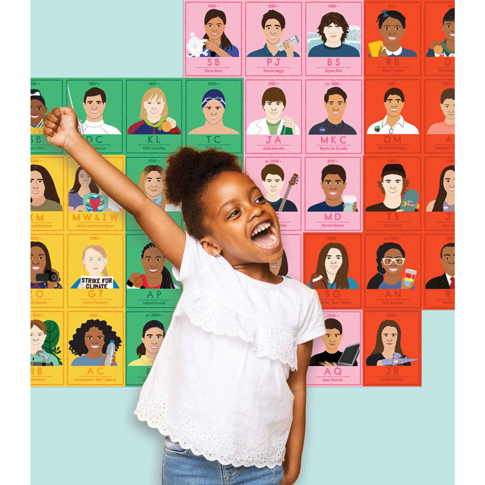 CARSON DELLOSA PUBLISHING CO Amazing People: Courageous Kids Bulletin Board Set