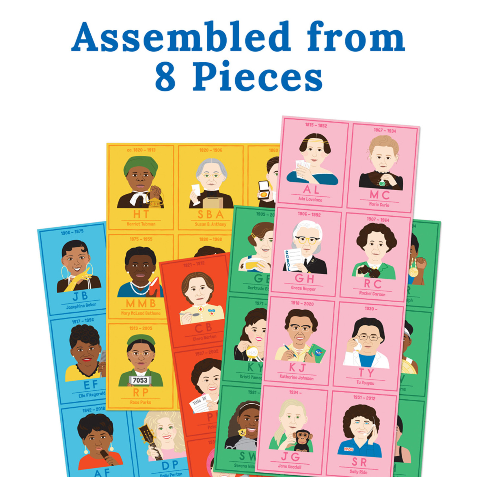 CARSON DELLOSA PUBLISHING CO Amazing People: Inspiring Women Bulletin Board Set