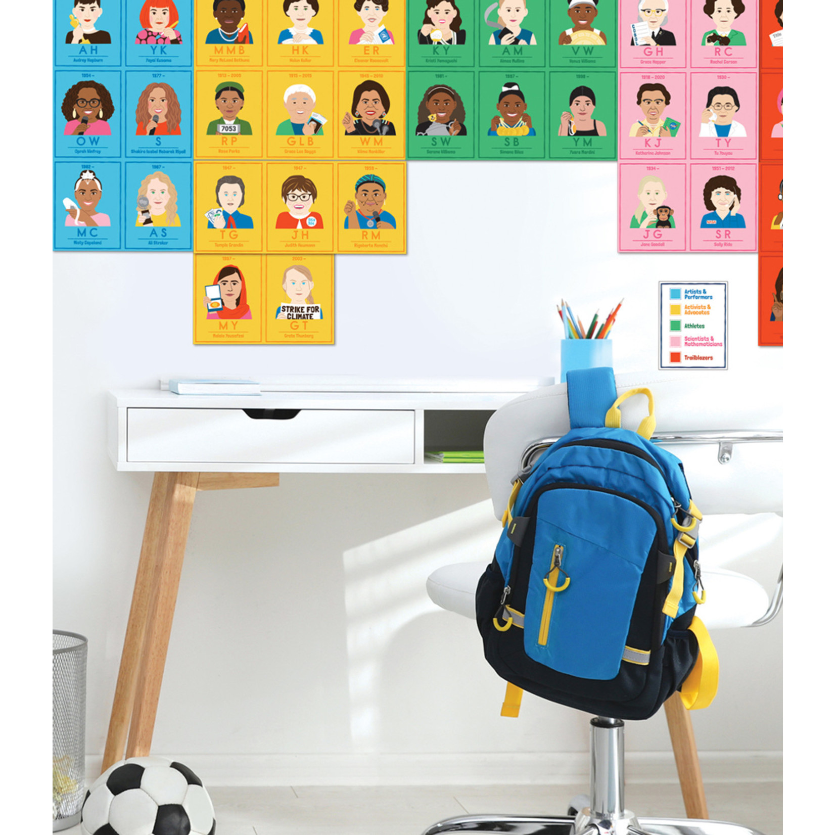 CARSON DELLOSA PUBLISHING CO Amazing People: Inspiring Women Bulletin Board Set