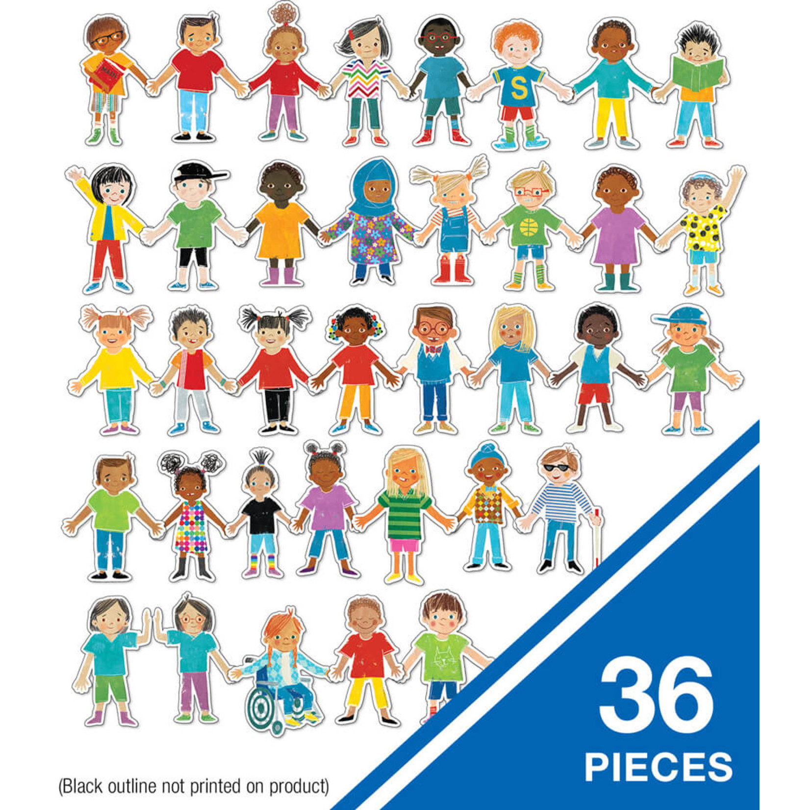 CARSON DELLOSA PUBLISHING CO All Are Welcome Kids Cut-Outs