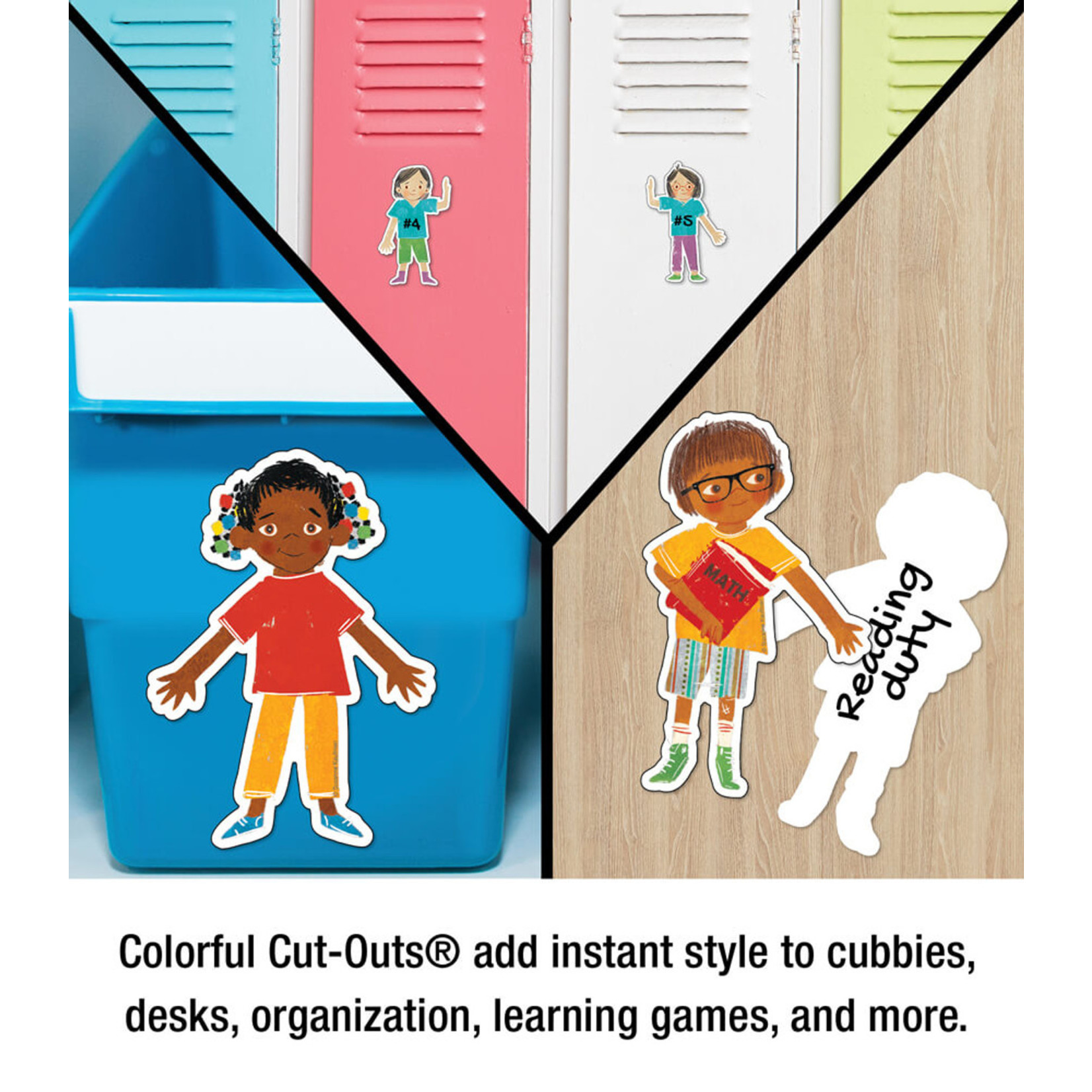 CARSON DELLOSA PUBLISHING CO All Are Welcome Kids Cut-Outs