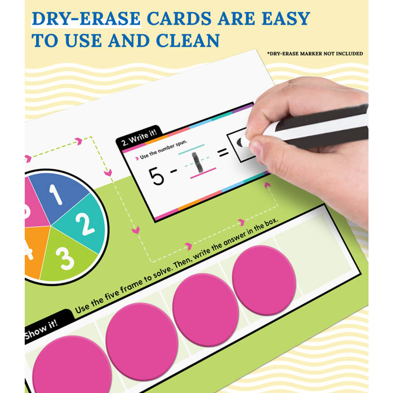 CARSON DELLOSA PUBLISHING CO Edu-Clings Silicone Center: Ten Frames Manipulative Grade K-1