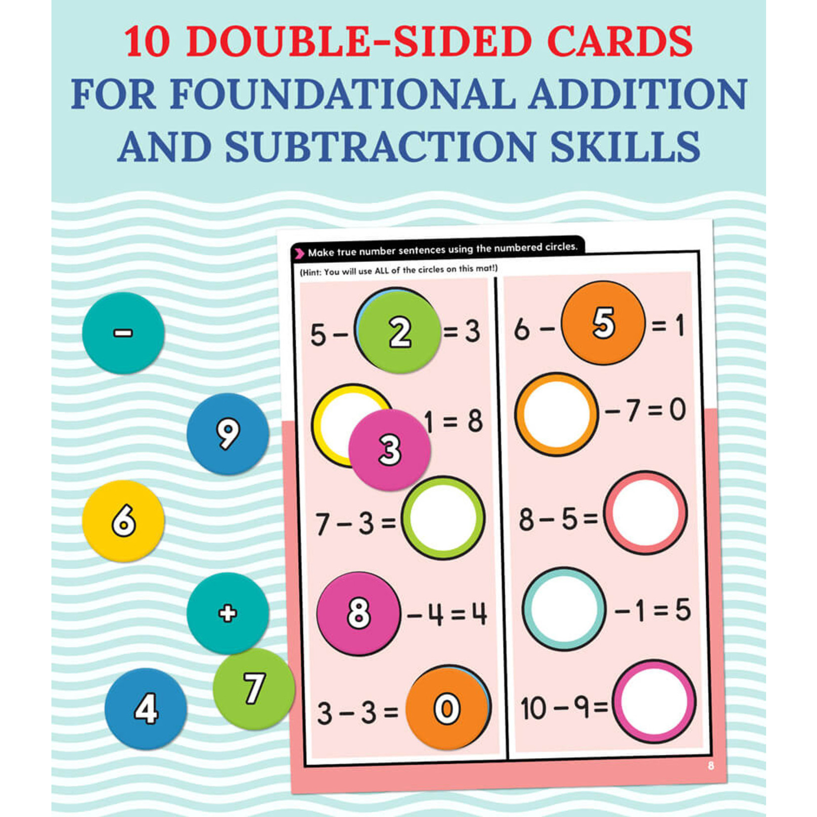 CARSON DELLOSA PUBLISHING CO Edu-Clings Silicone Center: Number Sentences Manipulative Grade K-2