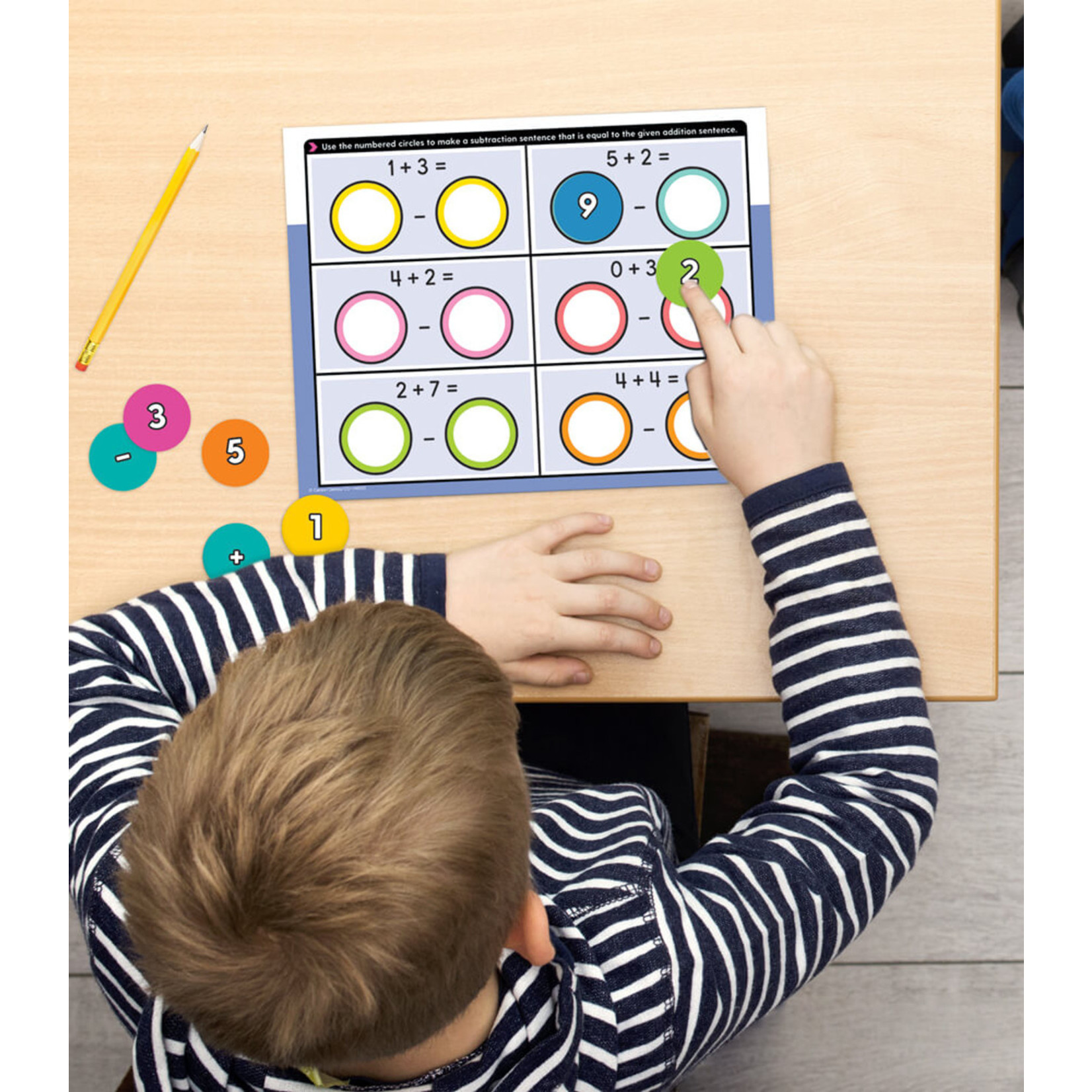 CARSON DELLOSA PUBLISHING CO Edu-Clings Silicone Center: Number Sentences Manipulative Grade K-2