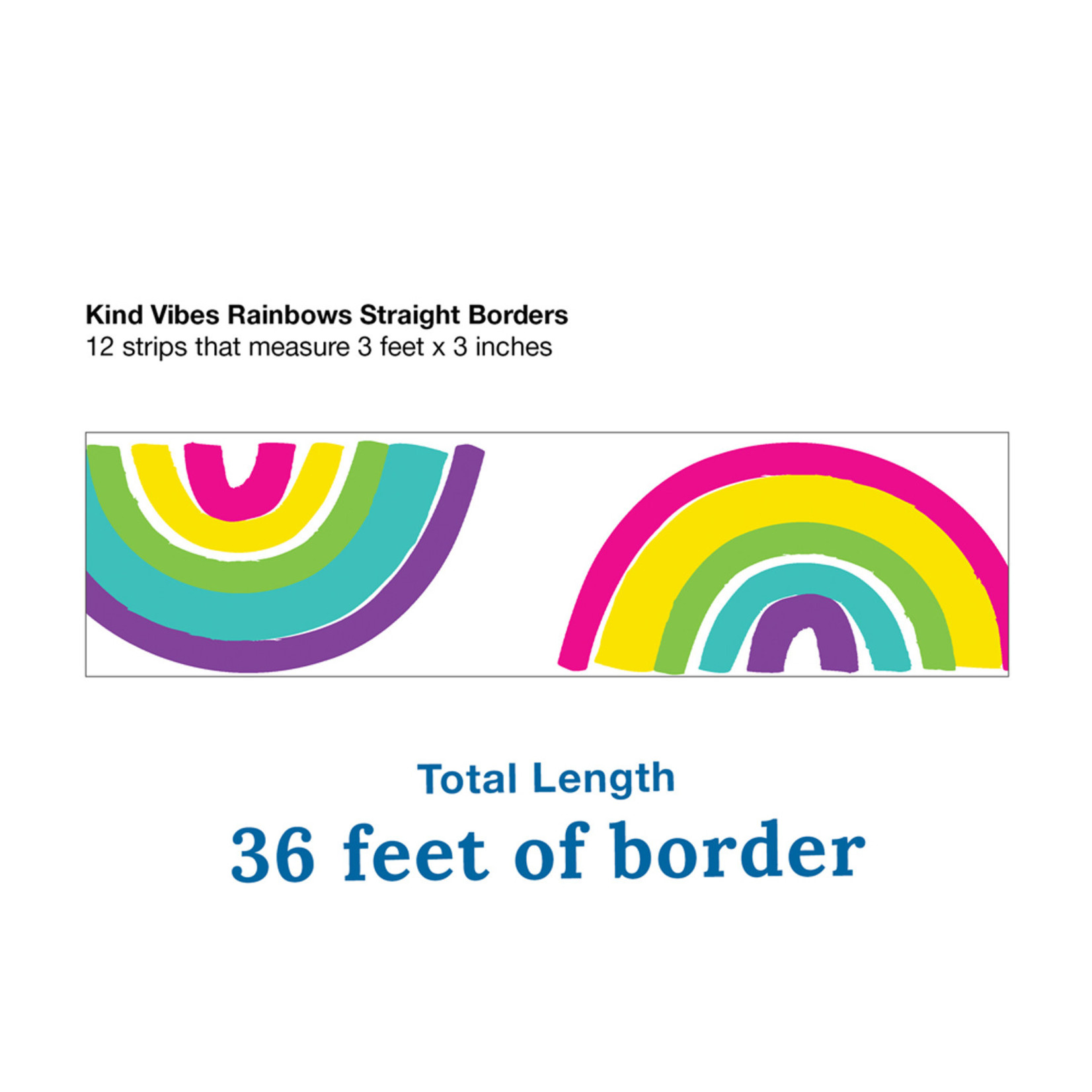 CARSON DELLOSA PUBLISHING CO Rainbows Straight Borders