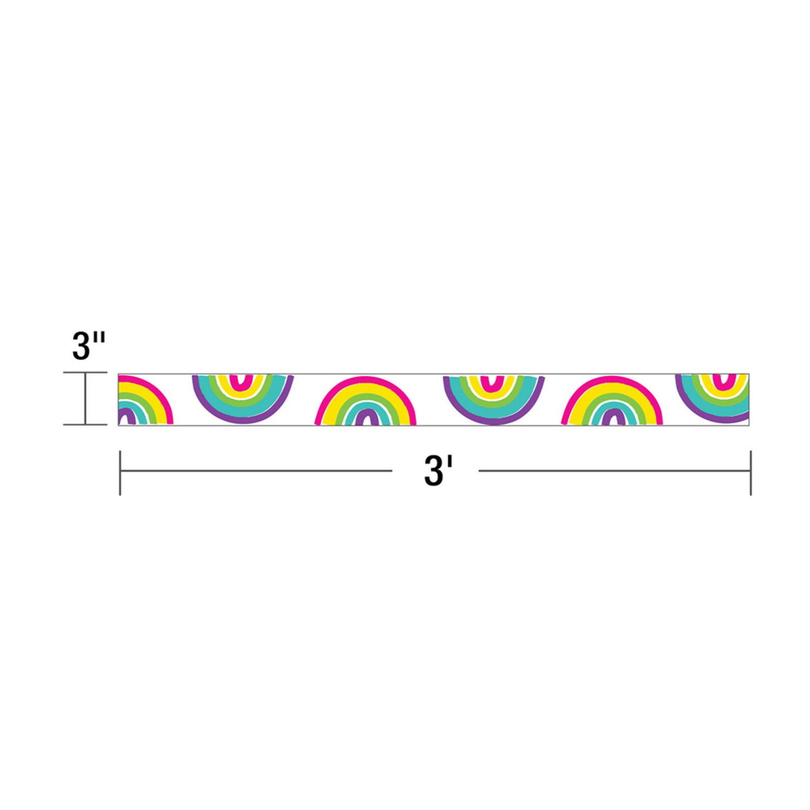 CARSON DELLOSA PUBLISHING CO Rainbows Straight Borders