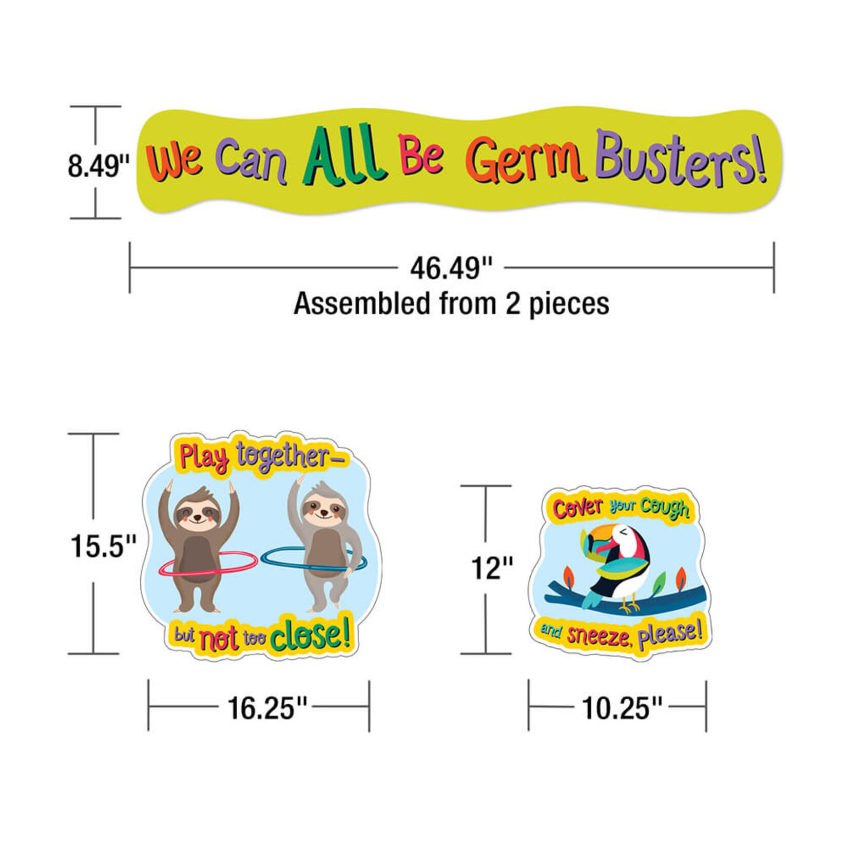 CARSON DELLOSA PUBLISHING CO Germ Busters Bulletin Board Set