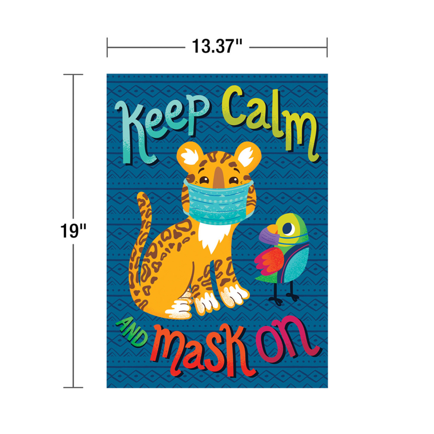 CARSON DELLOSA PUBLISHING CO Keep Calm and Mask On Poster
