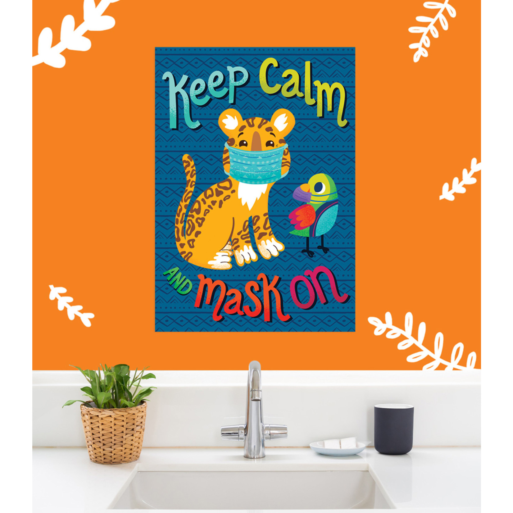 CARSON DELLOSA PUBLISHING CO Keep Calm and Mask On Poster