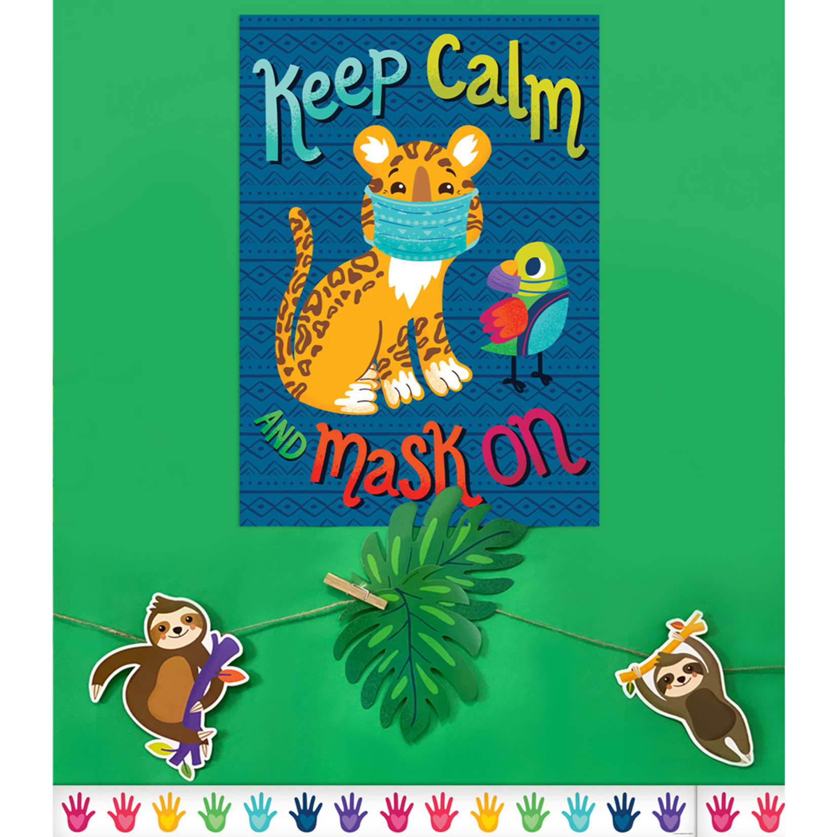 CARSON DELLOSA PUBLISHING CO Keep Calm and Mask On Poster