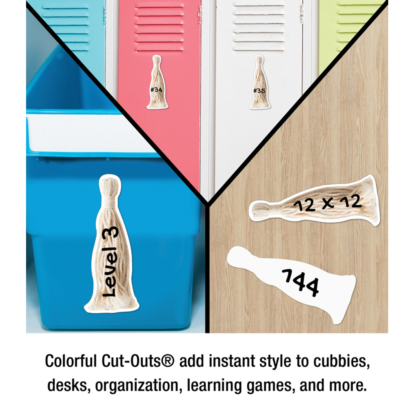 CARSON DELLOSA PUBLISHING CO School Girl: Simply Boho Tassels Cut-Outs