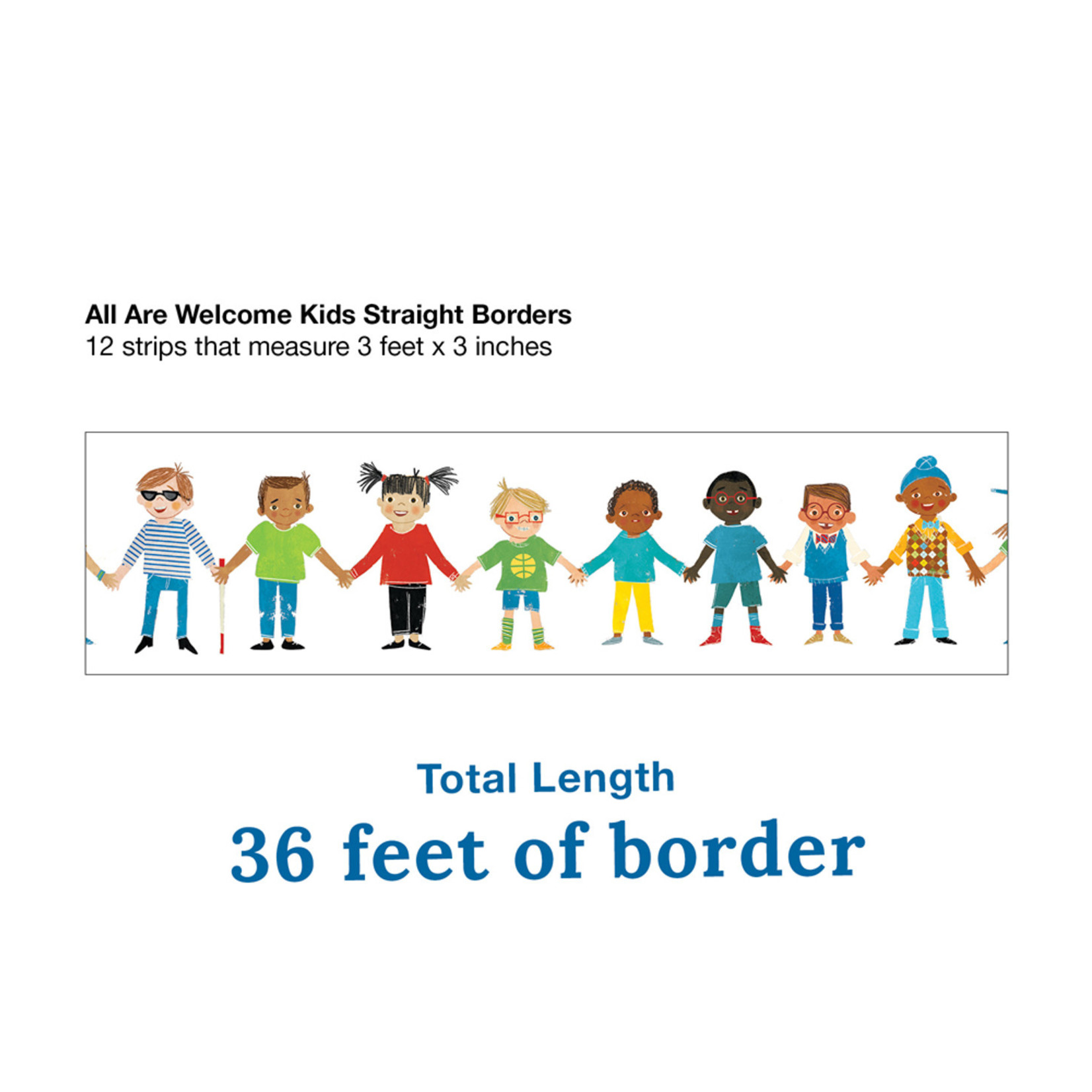 CARSON DELLOSA PUBLISHING CO All Are Welcome Kids Straight Borders