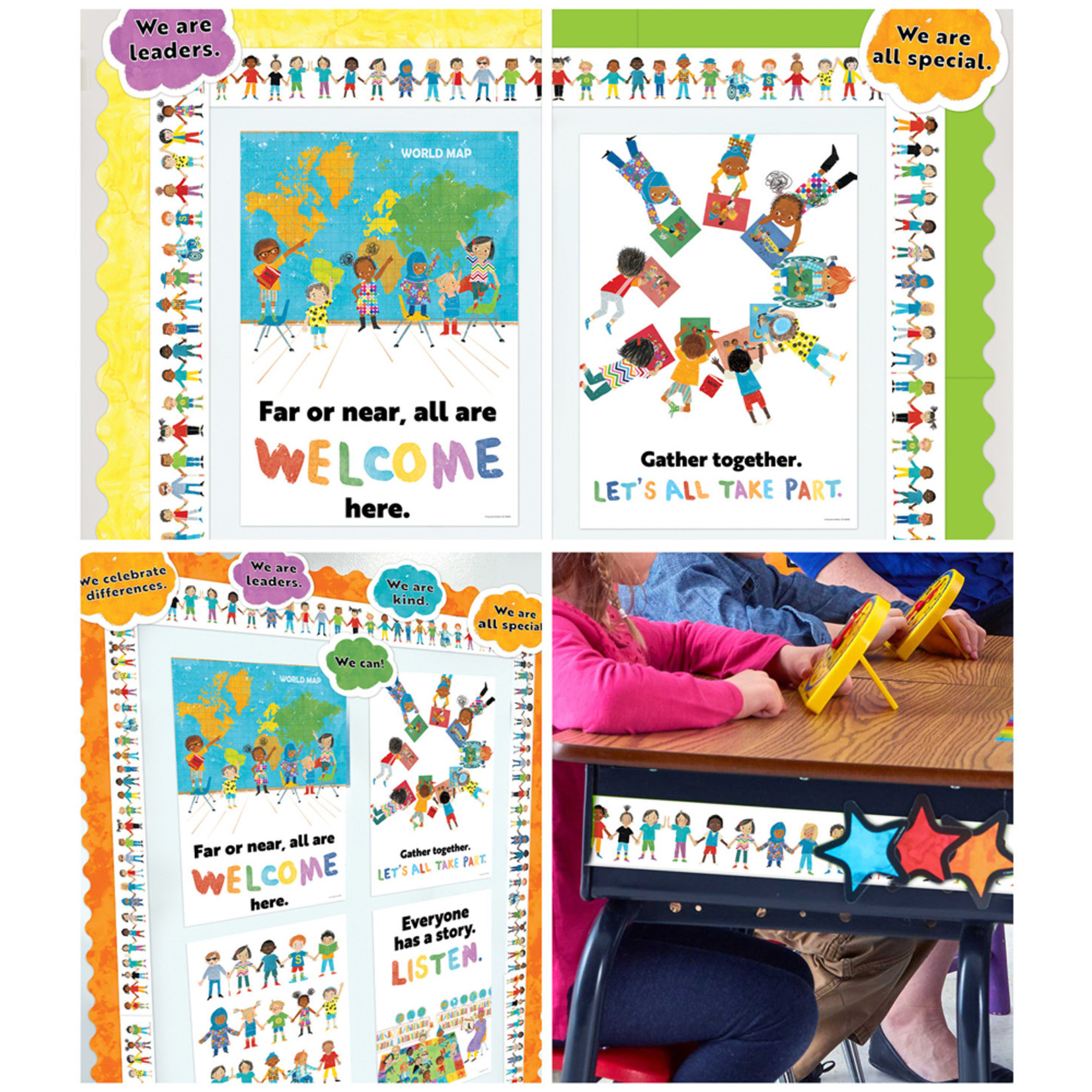 CARSON DELLOSA PUBLISHING CO All Are Welcome Kids Straight Borders