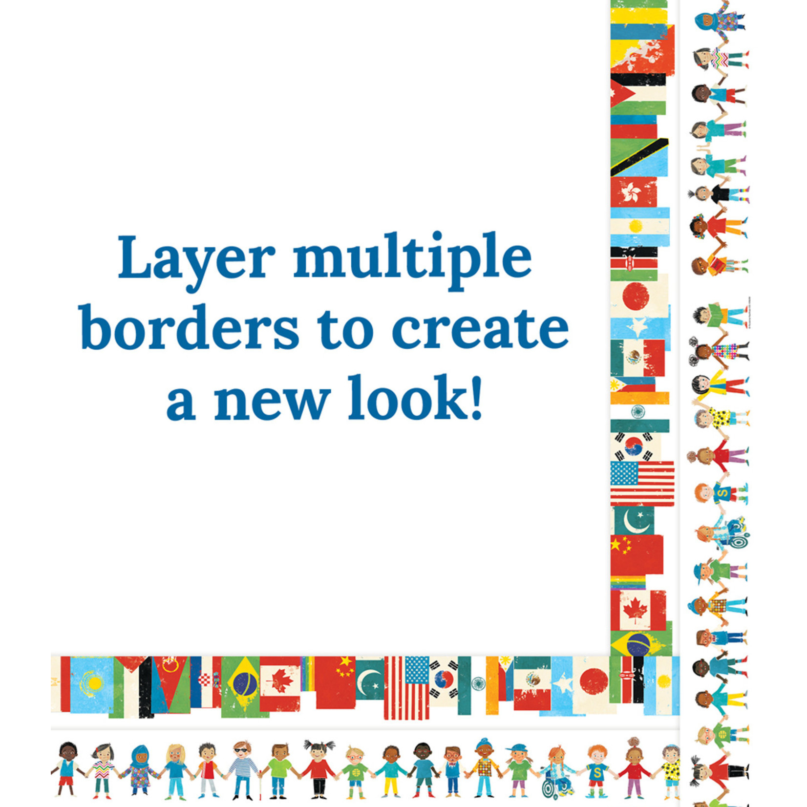 CARSON DELLOSA PUBLISHING CO All Are Welcome Kids Straight Borders