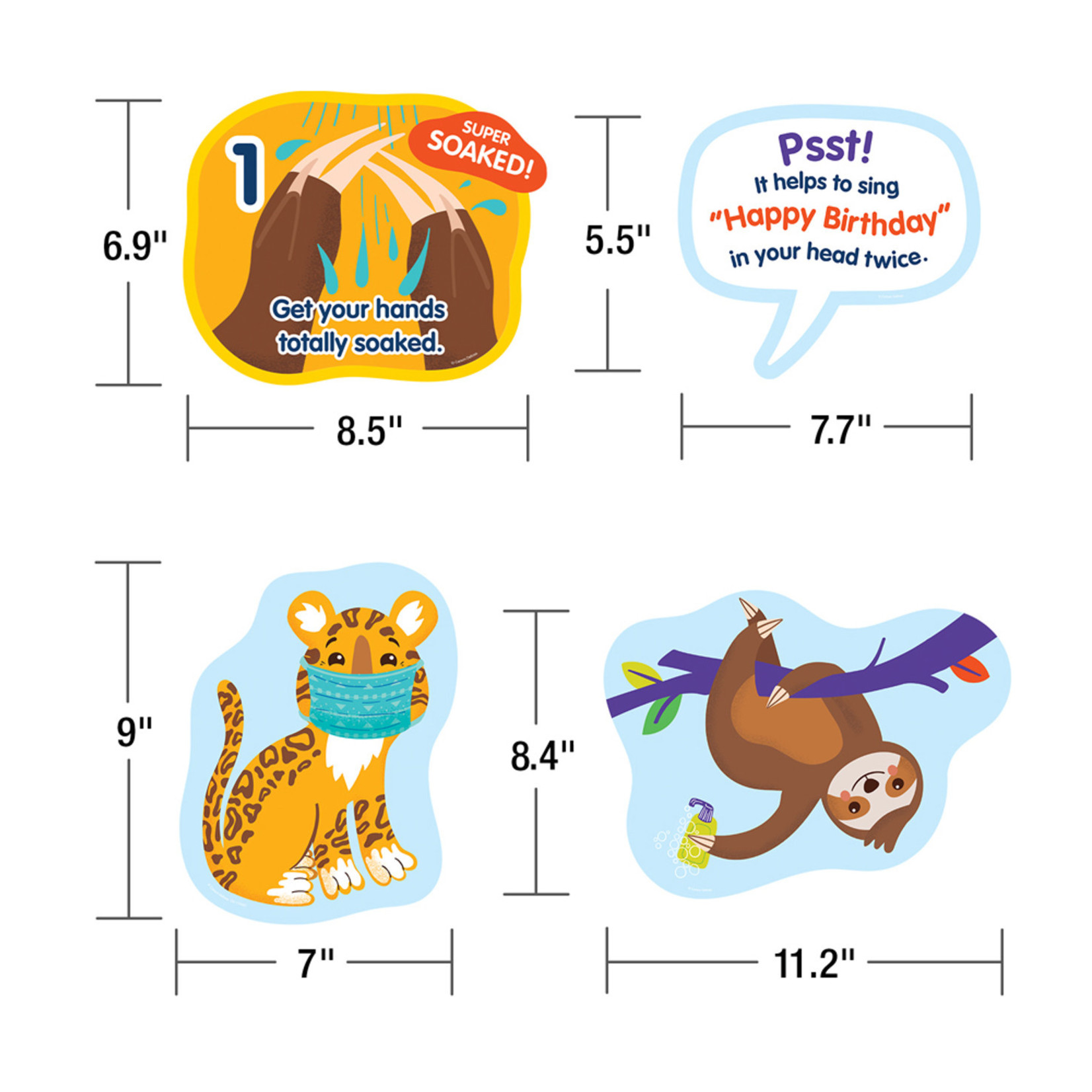 CARSON DELLOSA PUBLISHING CO Handwashing Bulletin Board Set