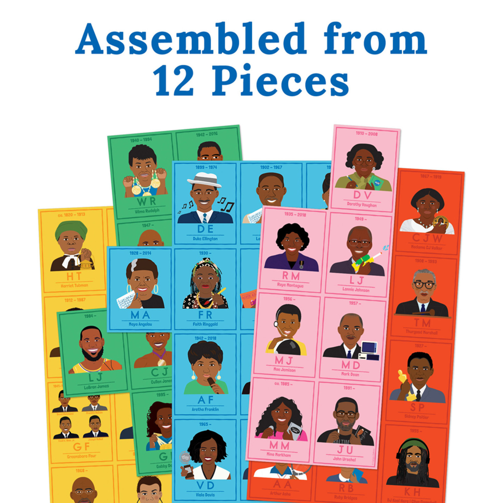 CARSON DELLOSA PUBLISHING CO Amazing People Black Leaders Bulletin Board Set