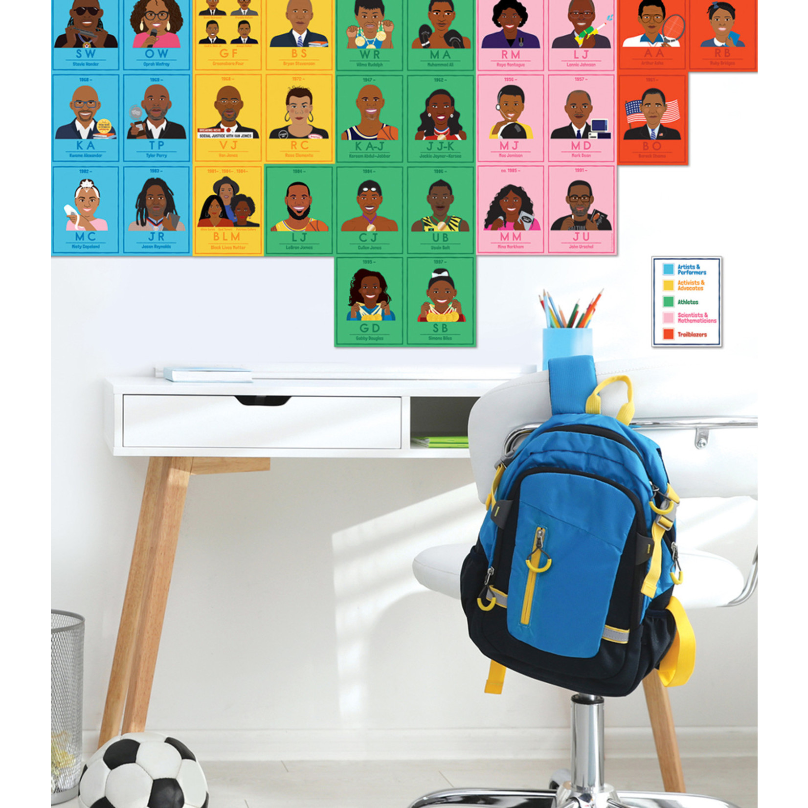 CARSON DELLOSA PUBLISHING CO Amazing People Black Leaders Bulletin Board Set