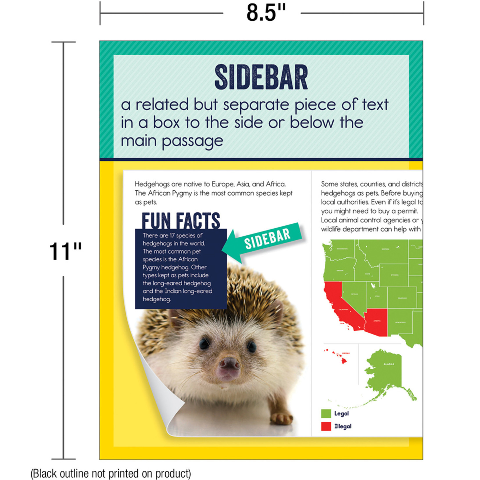 CARSON DELLOSA PUBLISHING CO Mini Posters: Nonfiction Text Features Poster Set Grade 1-6