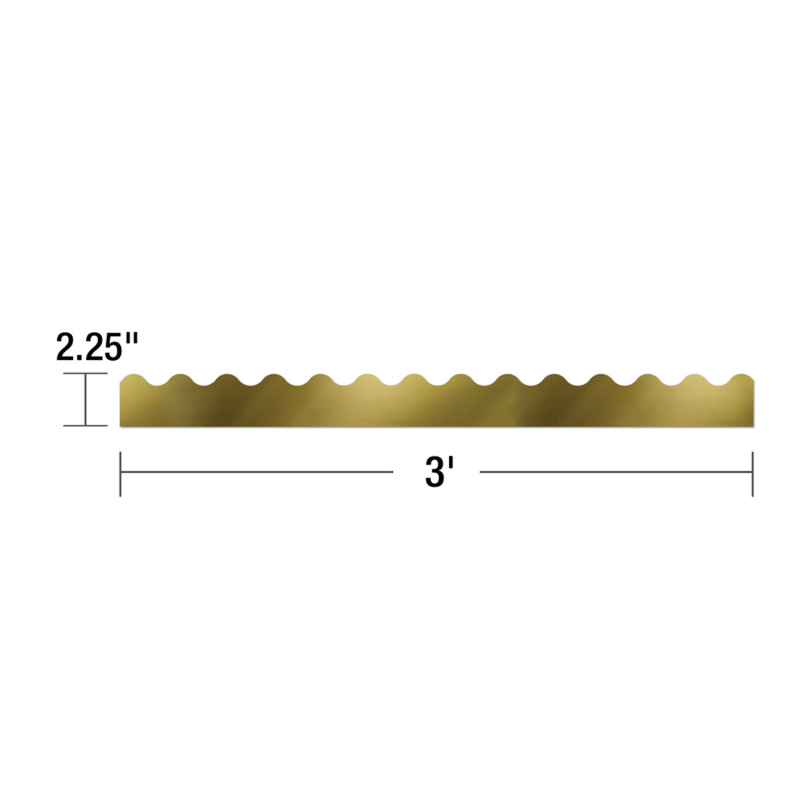 CARSON DELLOSA PUBLISHING CO Gold Foil Scalloped Borders