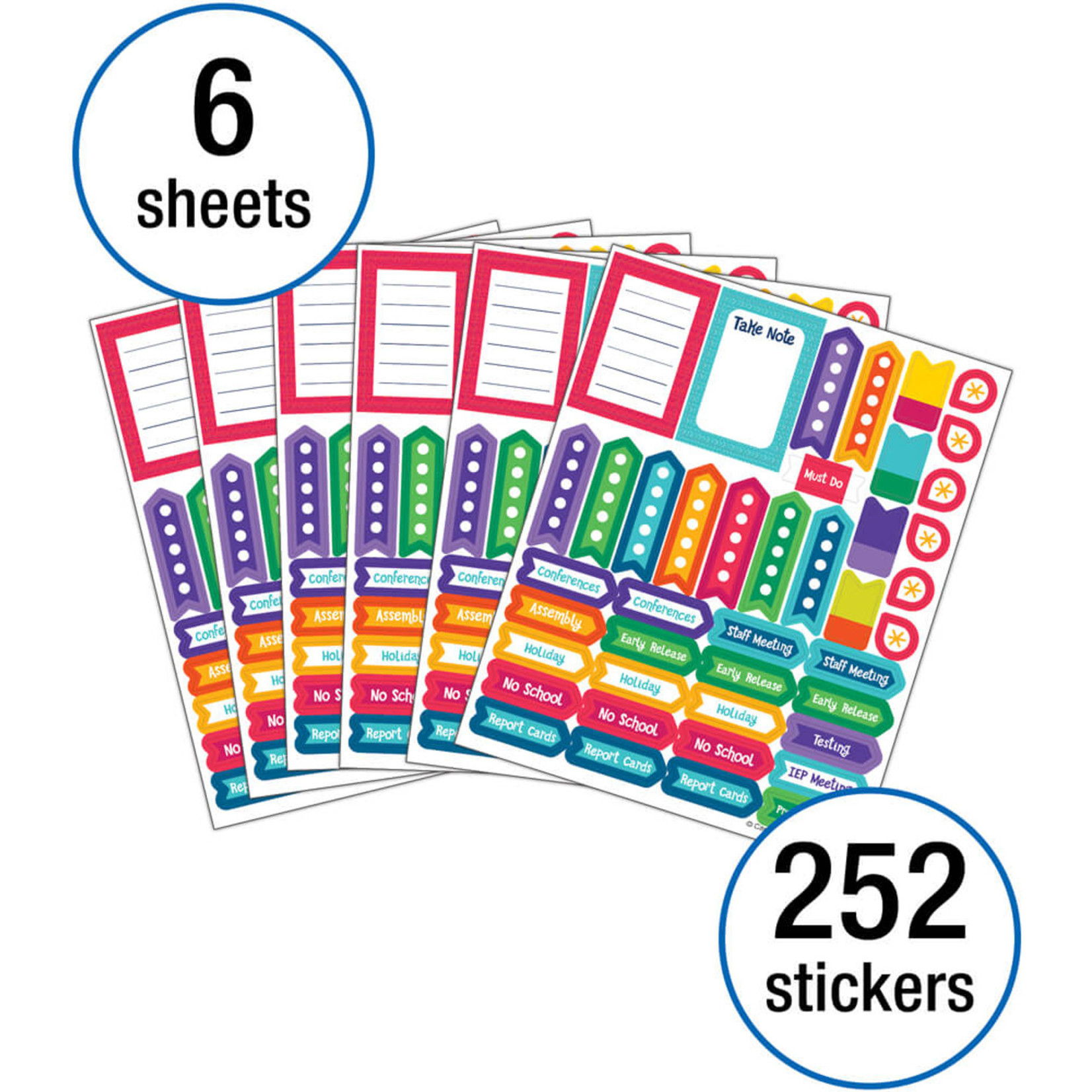 CARSON DELLOSA PUBLISHING CO CLM One World Planner Accents Sticker Pack