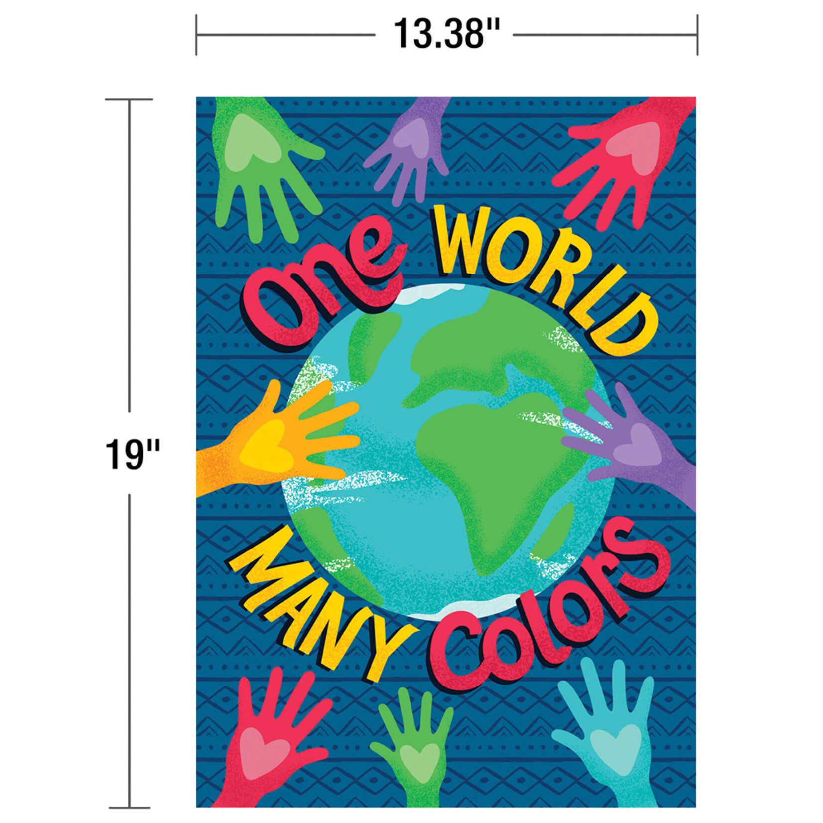 CARSON DELLOSA PUBLISHING CO CLM One World Many Colors Poster