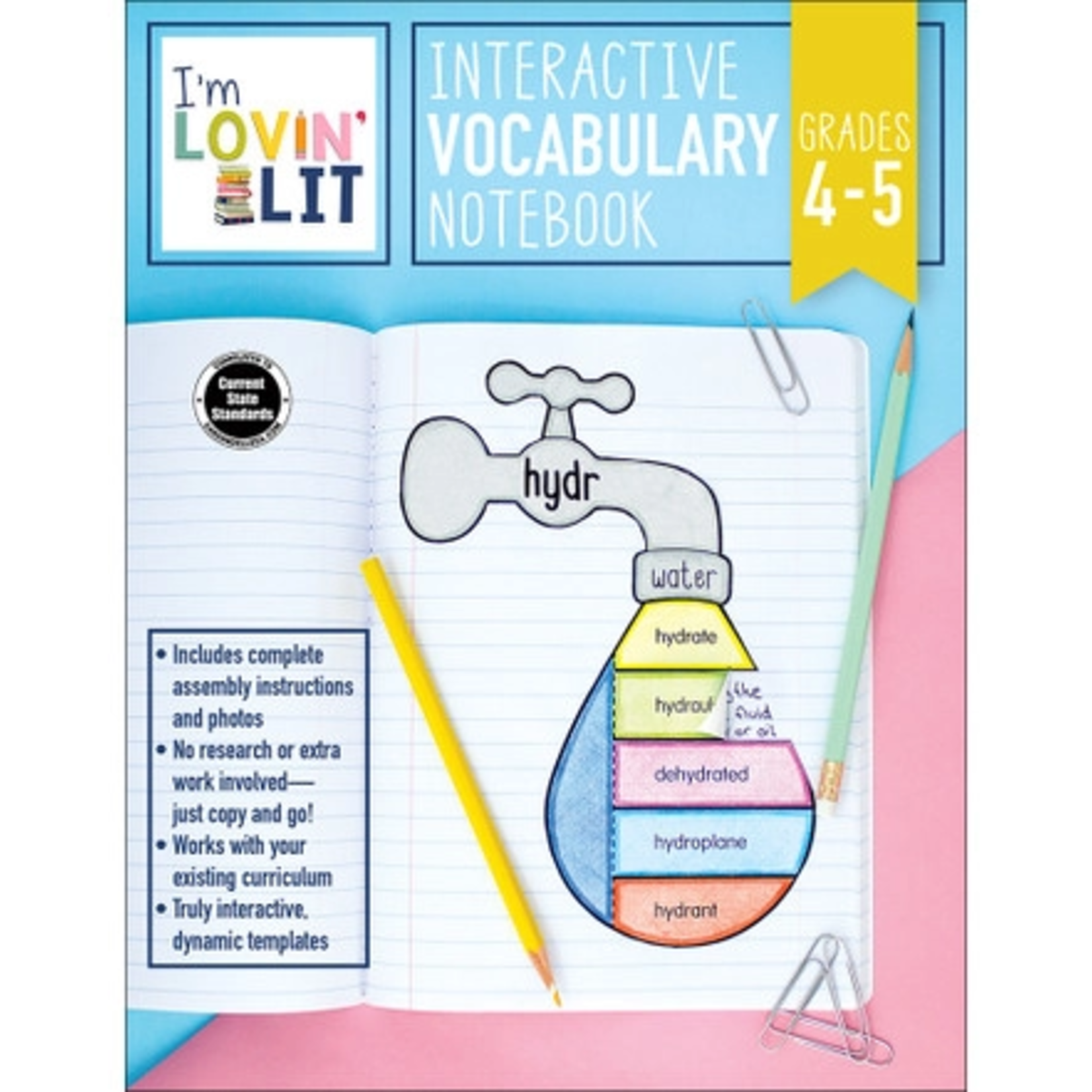 CARSON DELLOSA PUBLISHING CO Interactive Vocabulary Notebook Resource Book Grade 4-5