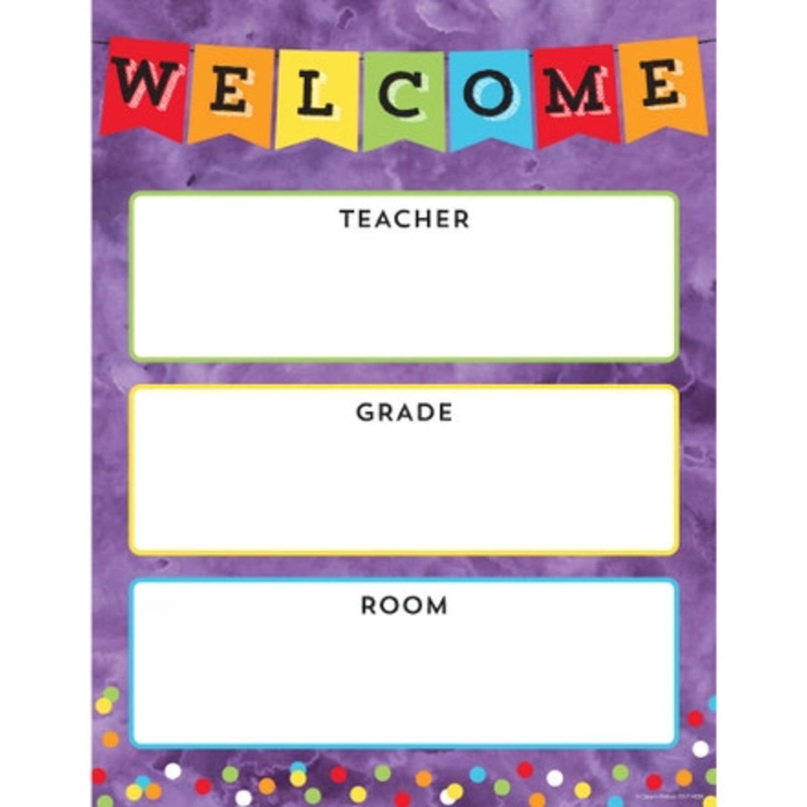 CARSON DELLOSA PUBLISHING CO Celebrate Learning Welcome Chart