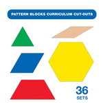 CARSON DELLOSA PUBLISHING CO Pattern Blocks Curriculum Cut-Outs