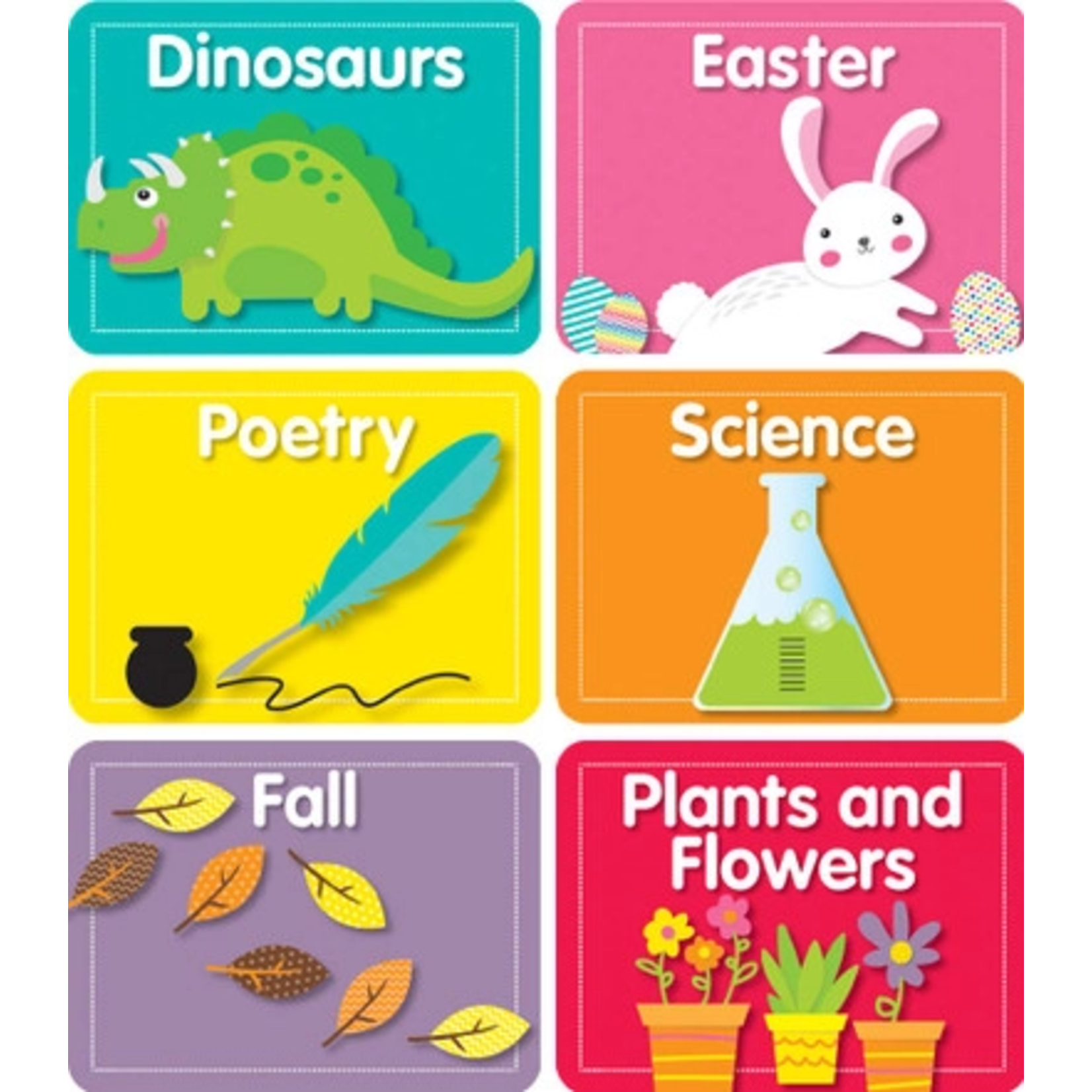 CARSON DELLOSA PUBLISHING CO Library Labels Mini Cut-Outs