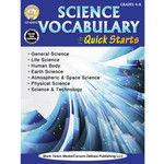 CARSON DELLOSA PUBLISHING CO Science Vocabulary Quick Starts Workbook Grade 4-8