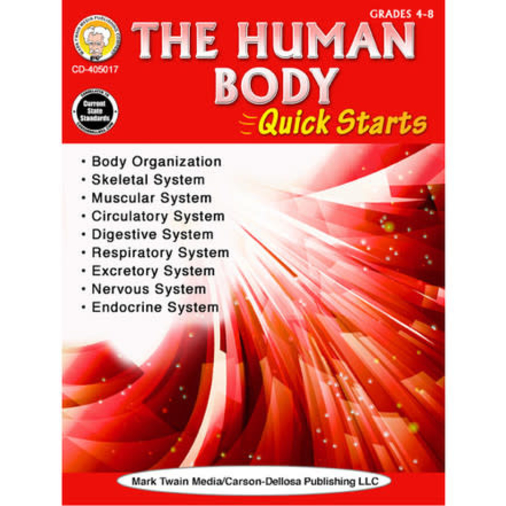CARSON DELLOSA PUBLISHING CO Human Body Quick Starts Workbook Grade 4-8