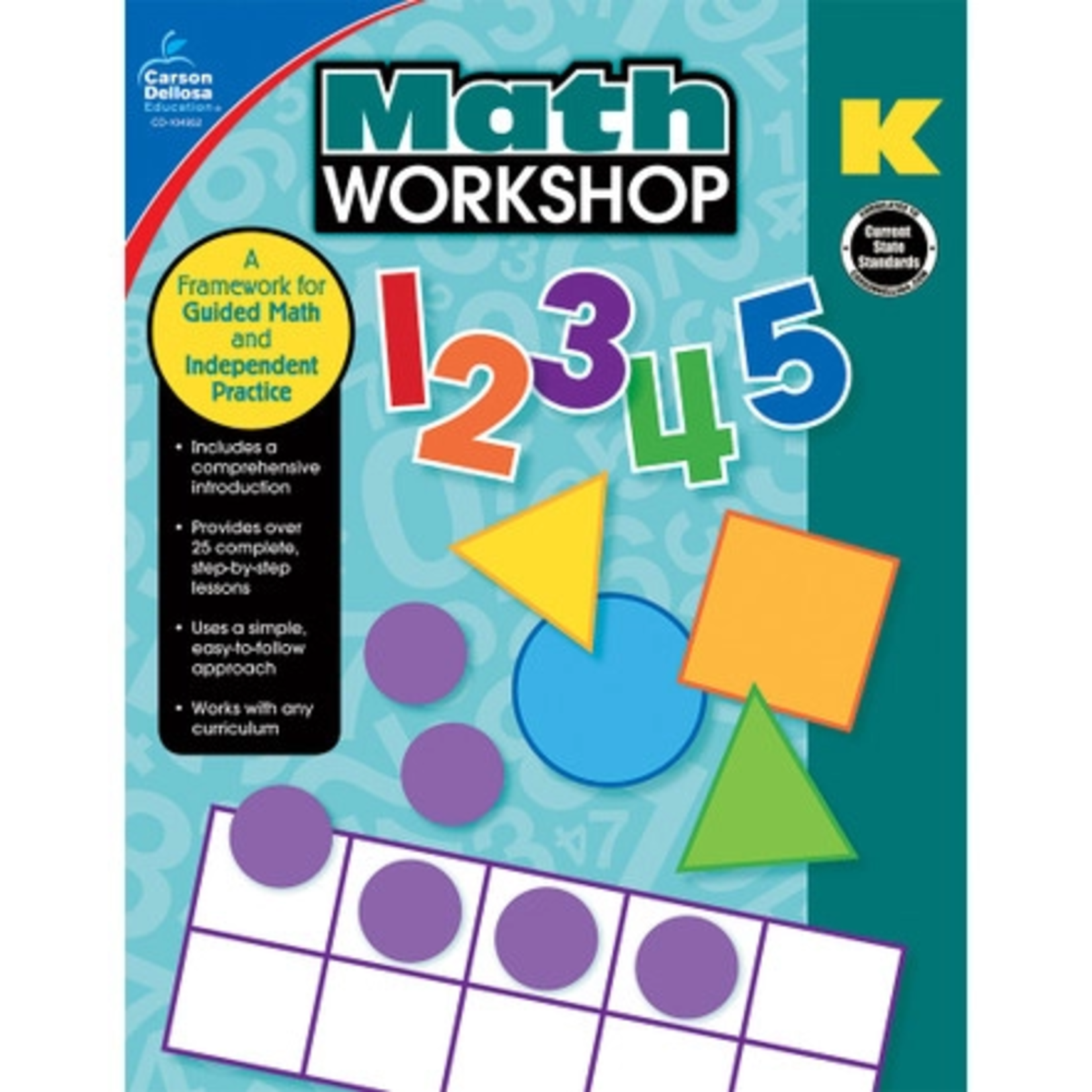CARSON DELLOSA PUBLISHING CO Math Workshop Resource Book Grade K